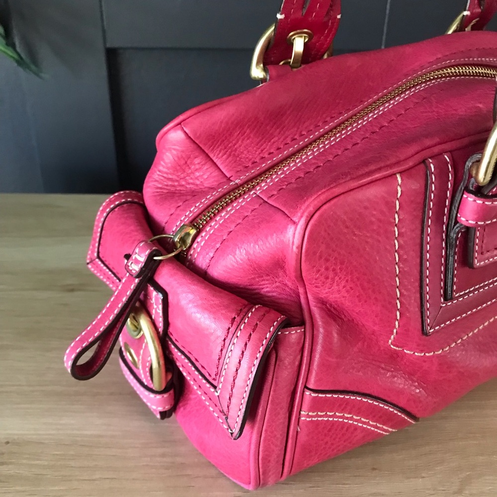 Coach Mia Vintage Leather Shoulder Bag 10048 Y2K 2006, Rare Pink, Braided Strap - Picture 13 of 16